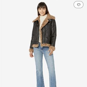 Sam Edelman Faux Shearling Moto Jacket